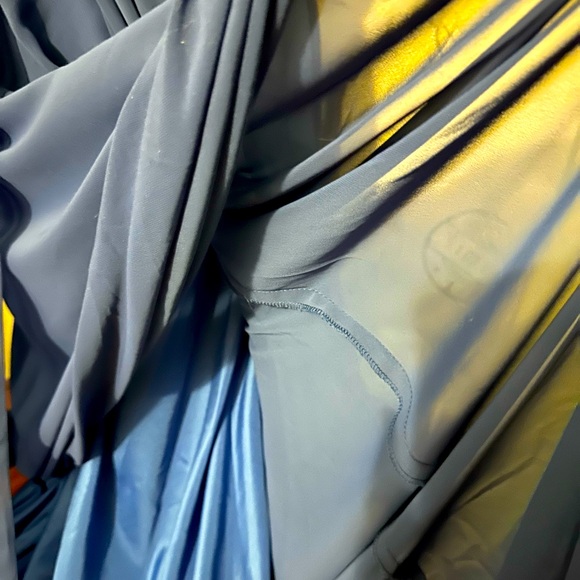 NWT BARI JAY blue gown size 12, fully lined split front skirt - Picture 5 of 7